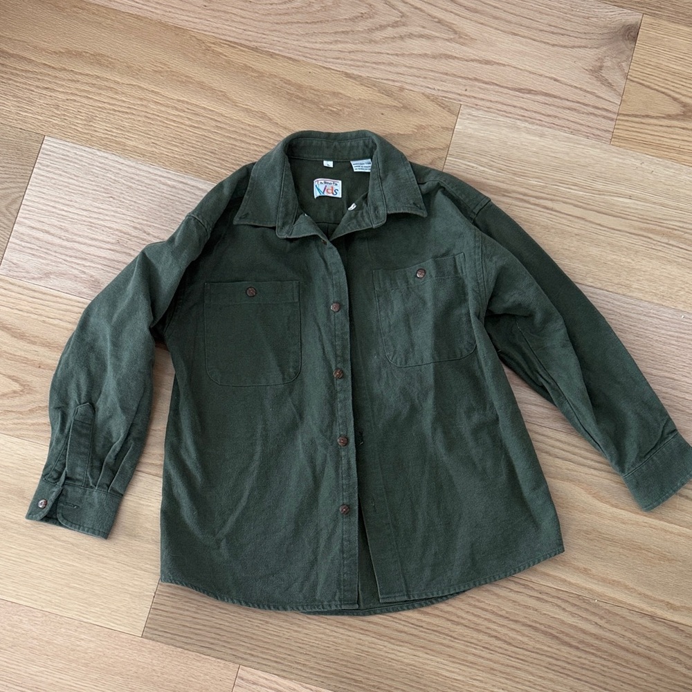 Vintage Talbots kids cotton chamois shirt